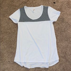 White and grey t shirt